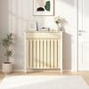 93 x 88.5cm Rustic-Look Radiator Cover - Oak