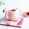 YMEEI Creative Flamingo Teapot Set Ceramic Teapot With Handle Cute Animal Mark Cup Pink Porcelain Tea Pot Teaware Drinking Tools