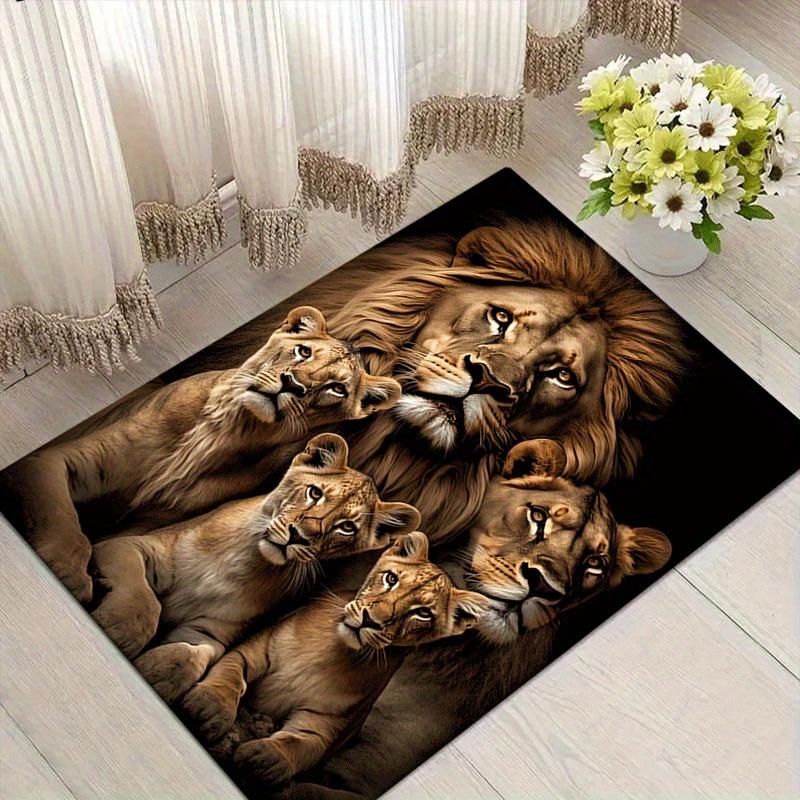 

1pc The Lion King Family Print, Design Indoor Area Rug - Soft, Anti-Slip, and Durable Gaming Room Decor for Bedroom, Living Room 60cm by 90cm