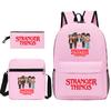 Stranger Things Schülerrucksack+Brotdose+Federmäppchen Dreiteiliges Set KTB