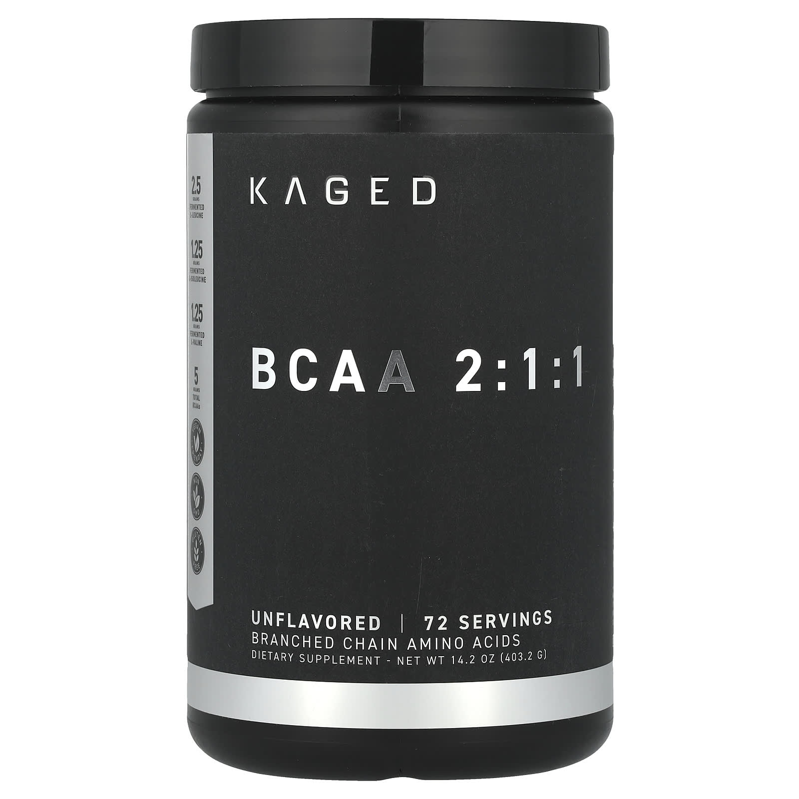 

Kaged, BCAA 2:1:1, unflavored, 14.2 oz (403.2 g)