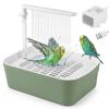 Parrot Automatic Shower Pet Bird Cage Bath Tub Fountain USB Electric Circulating Faucet Toy Pet Bird Bathtub Cleaning Supplies