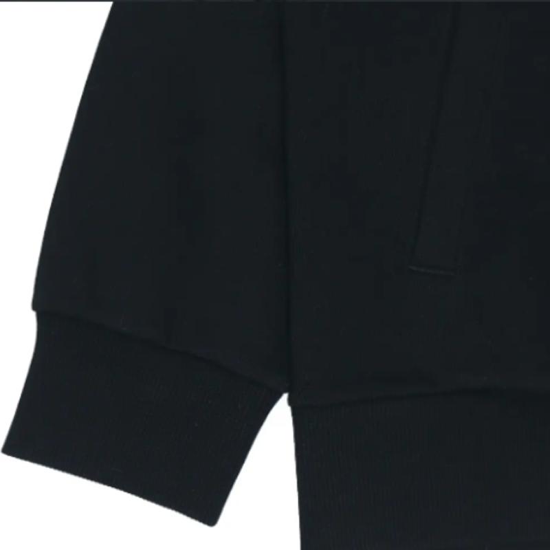 Li-Ning Embroidered Logo Simple Loose Comfortable Hooded Cardigan Sweatshirt Casual Sports Suit Unisex sweatshirt Black YWDV363-1+AKLU881-1