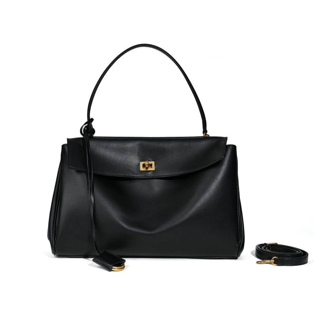 2025 New Bag Top Layer Cowhide Rodeo Tote Bag High-end And Versatile Niche Large Capacity Genuine Leather Women's Bag