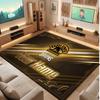 Tappeto in Cristallo Vellutato Personalizzato Boston Bruins, Tappeto Morbido Antiscivolo con Testo Nome Personalizzato per Soggiorno Camera da Letto