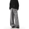Dream Made Old Money Style Double Pleated High-End Commuter Trousers for Men, Autumn Straight-Leg Wide-Leg Casual Pants