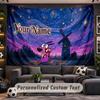 Courage the Cowardly Dog Personalized Tapestry Support Custom Name, Wall Art Home Decoration