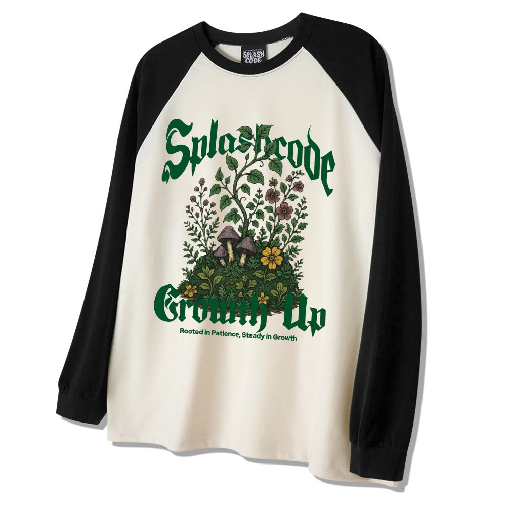 Seupeullaesikodeu Raglan Long Sleeve Cream - Growth Up