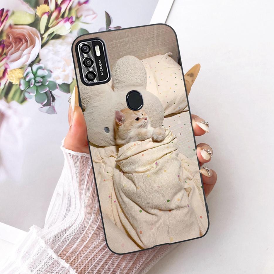 For ZTE Blade A7s 2020 Case A7020 Cute Lion Fashion Painted Cover Soft TPU Matte Phone Case For ZTE Blade A7s 2020 BladeA7s Bags