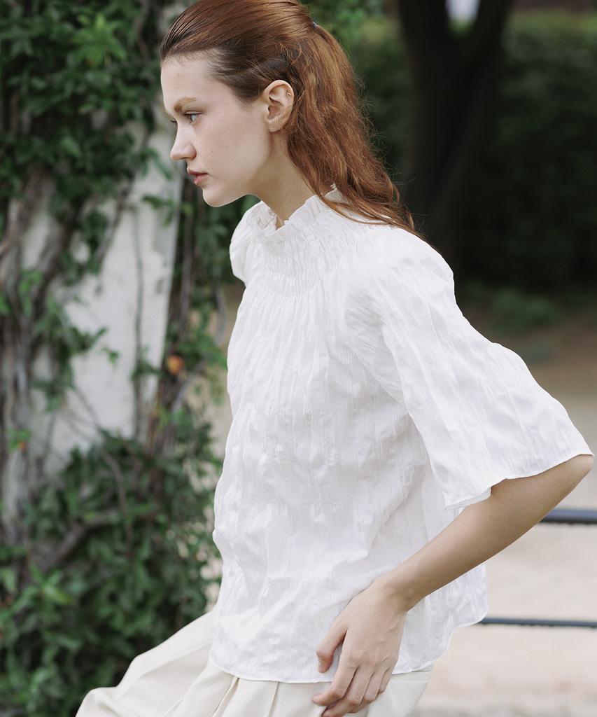 TINABLOSSOM Hummarine White Blouse