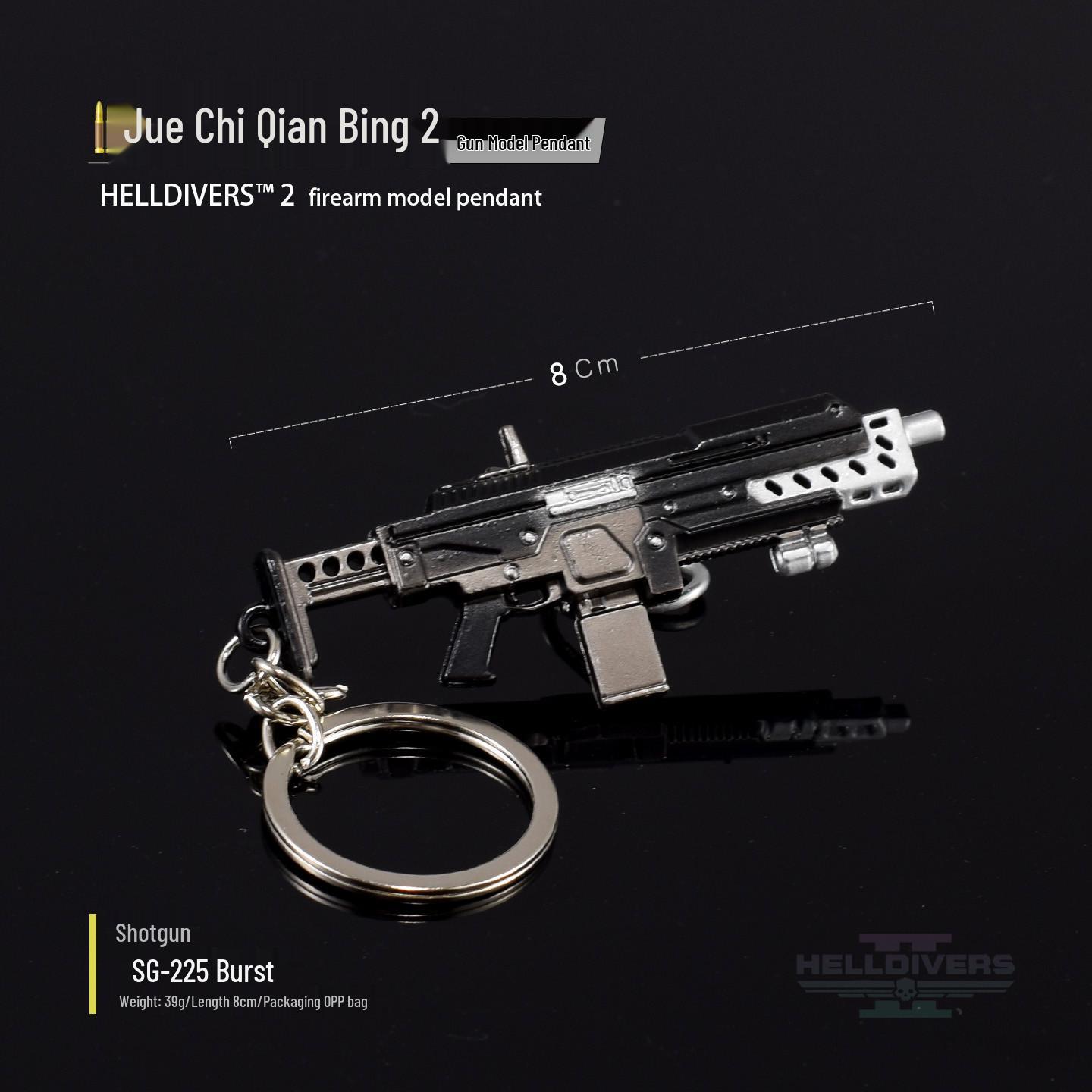 Helldivers 2 SG-225IE High-Burn Breaker Weapon Pendant Model Toy Ornament