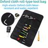 Roll-up tool bag, with 22 pockets roll-up tool bag, waterproof tool roll