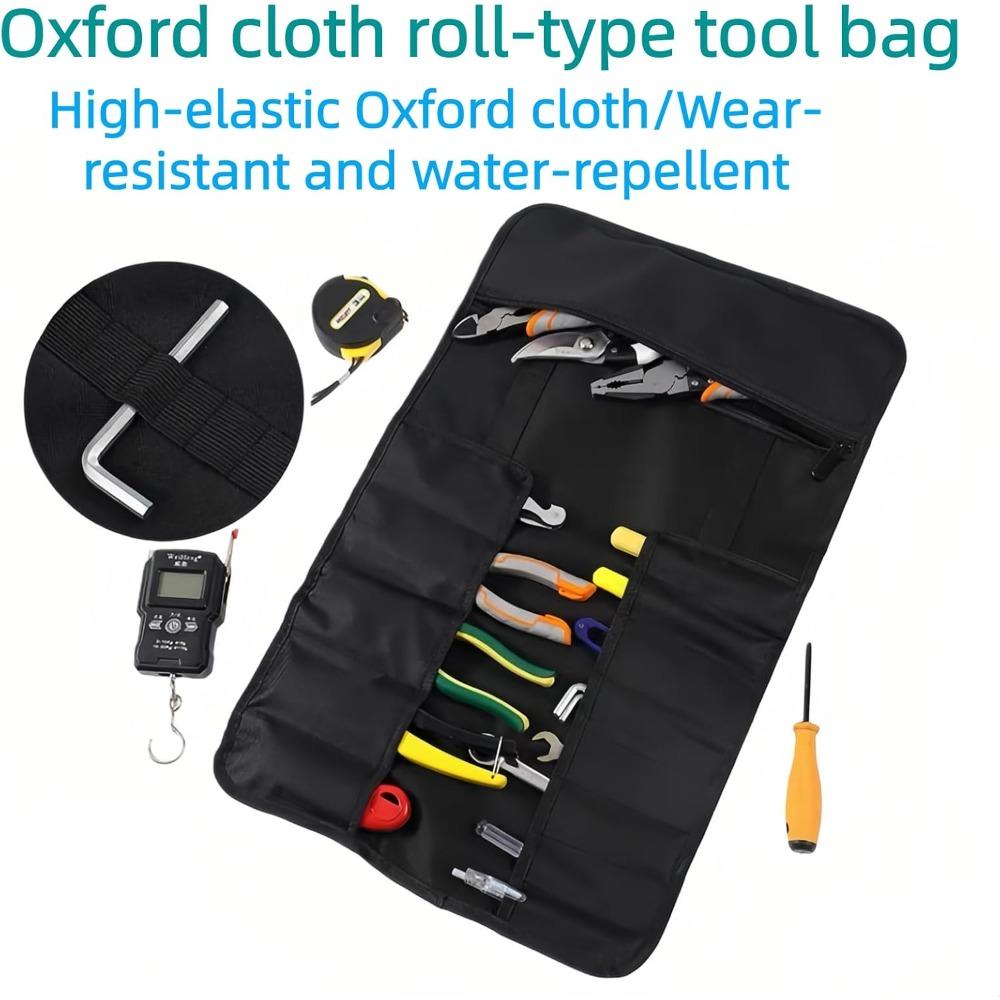 Roll-up tool bag, with 22 pockets roll-up tool bag, waterproof tool roll