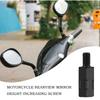 Ketunedi Motorcycle Mirror Adapter, Mirror Height Extender Screw For Stable Mounting | Precision Motorcycle Conversion Accessories Rear Viewer