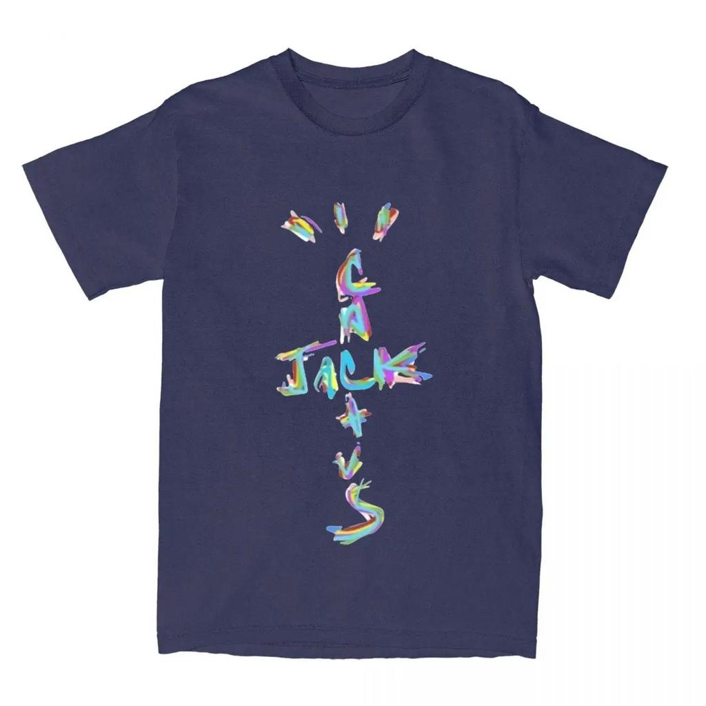 Cactus Jack Travis Scott T-Shirt Męski Damski Hip Hop Raper Damski Lato Y2k Topy Odzież Bawełna Moda Męska Streetwear T-Shirt