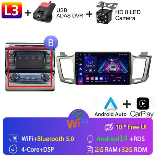 For Toyota RAV4 Rav 4 XA40 2012 - 2018 Android Car Radio Multimidia Video Player Navigation GPS Carplay Touch Screen Auto Stereo