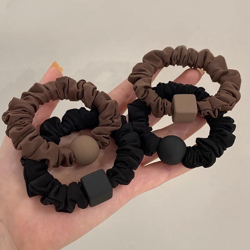 

4 шт./пакет резинки для волос для девочек с хвостиком, простые аксессуары для волос, женская и детская повязка на голову, простые резинки для волос One Size