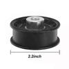Metal Flat Idler Pulley 604491 with 2 2 Inch Size Compatible with For Hustler For Raptor Mowers Replacement Part