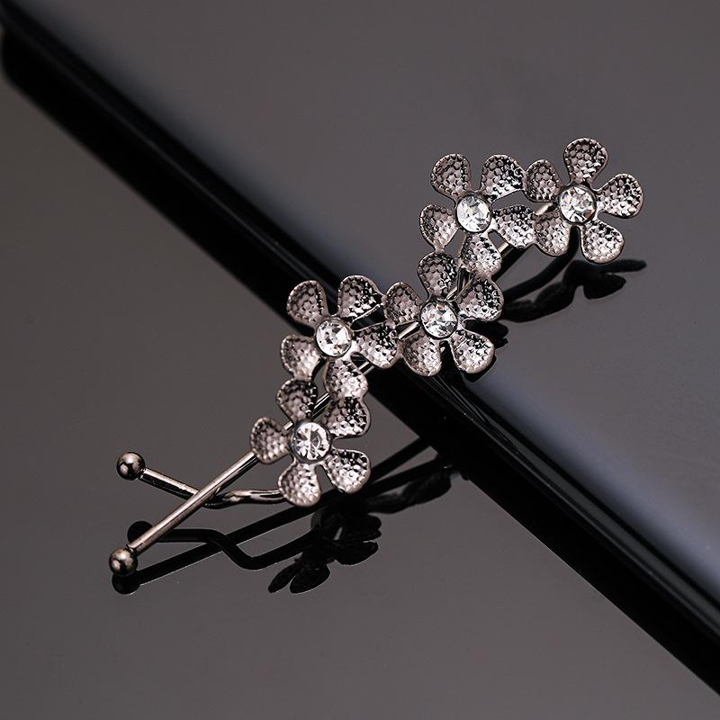 Classic Vintage Metal Geometric Rhinestone Hairpin Crystal Moon Sun Star Hair Clip Women Hair Pins Accessories Jewelry
