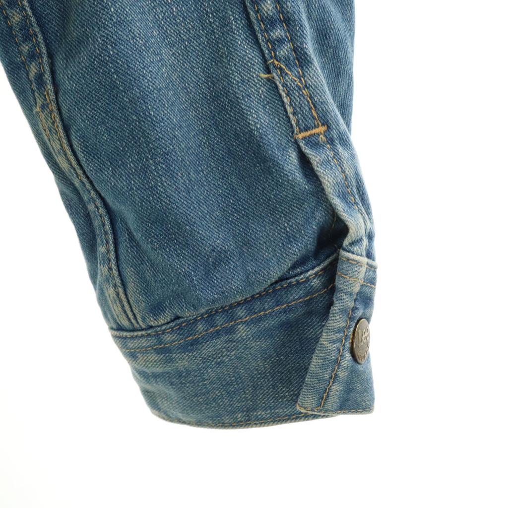 Lee STORM RIDER Back bore Denim Jacket L Wash blue Denim jacket trucker Women Used