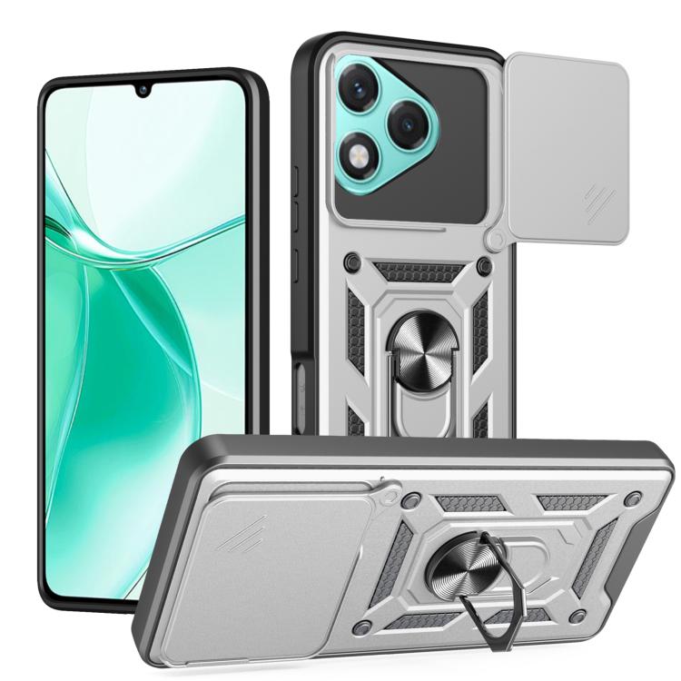 Phonecase for Honor 400 Lite Global Sliding Camera Cover Design TPU+PC Phone Case