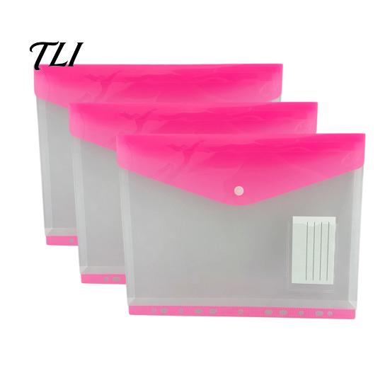 Waterproof Document Case 11 Hole Expanding File Pockets, Reusable PP Sleeves, Transparent Mesh Pouch Organizer Bag for Home Office And School Card