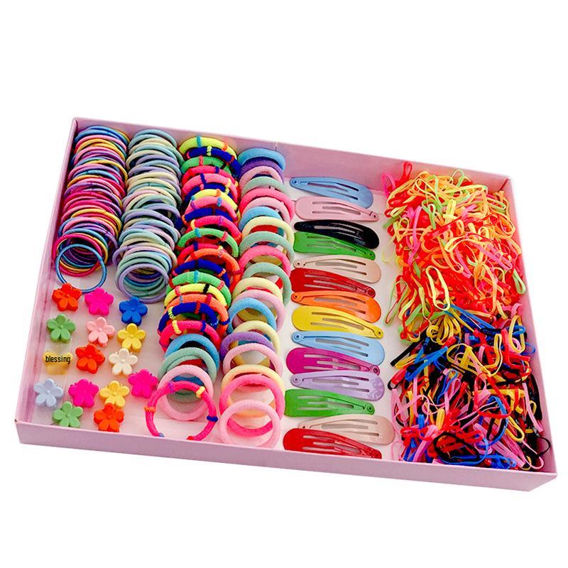 Children's Hair Accessories Gift Set: Hair Clips, Hairpins, Baby Ties, and Princess Hair Ropes