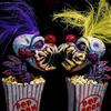 Popcorn Clown Creepy Clown Head Statue Resin Crafts Clown for Halloween Decoration