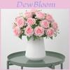 Rose Flower Bouquet Artificial Silk Wedding Decor Gift For Bridesmaids