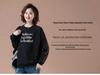 Loose Round Neck Casual Sweatshirt for Women, Plus Size, Thin Style, Ideal for Middle-aged Moms, Spring/Autumn.