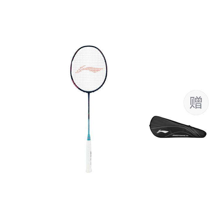 Бадминтонные ракетки Li Ning Thunder 50 Полностью карбоновые Атакующий тип Тяжелая голова, Жесткий стержень Верхний класс 675 мм Сине-зеленый AYPT285-5