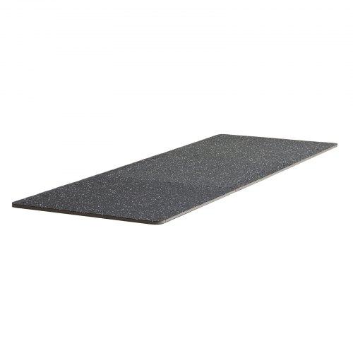 VEVOR 0.56 Inch Thick Gym Floor Mats, 25 Tiles Rubber Top with EVA Foam, 25" x 25" Gym Flooring Workout Mats with 100sq.ft Coverage