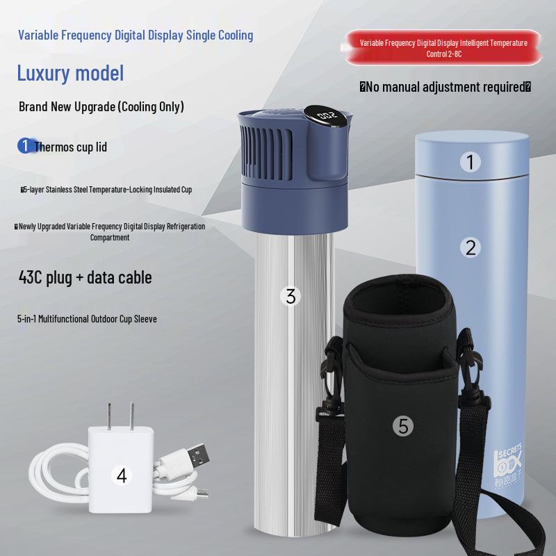 Portable Insulin Cooler Box, Mini Fridge for Medicine and Beverages, Outdoor Car Cooler Cup