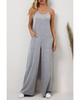 Azura Exchange Spaghetti Strap Wide Leg Jumpsuit with Side Pockets