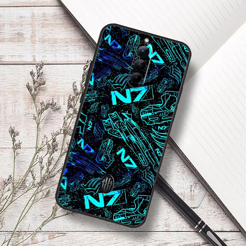 N7 Mass Effect Case For ZTE Nubia Red Magic 6S 7S 6 7 Pro 5G RedMagic 10 Air 8 9 8S 9S 10S Pro Plus Cover