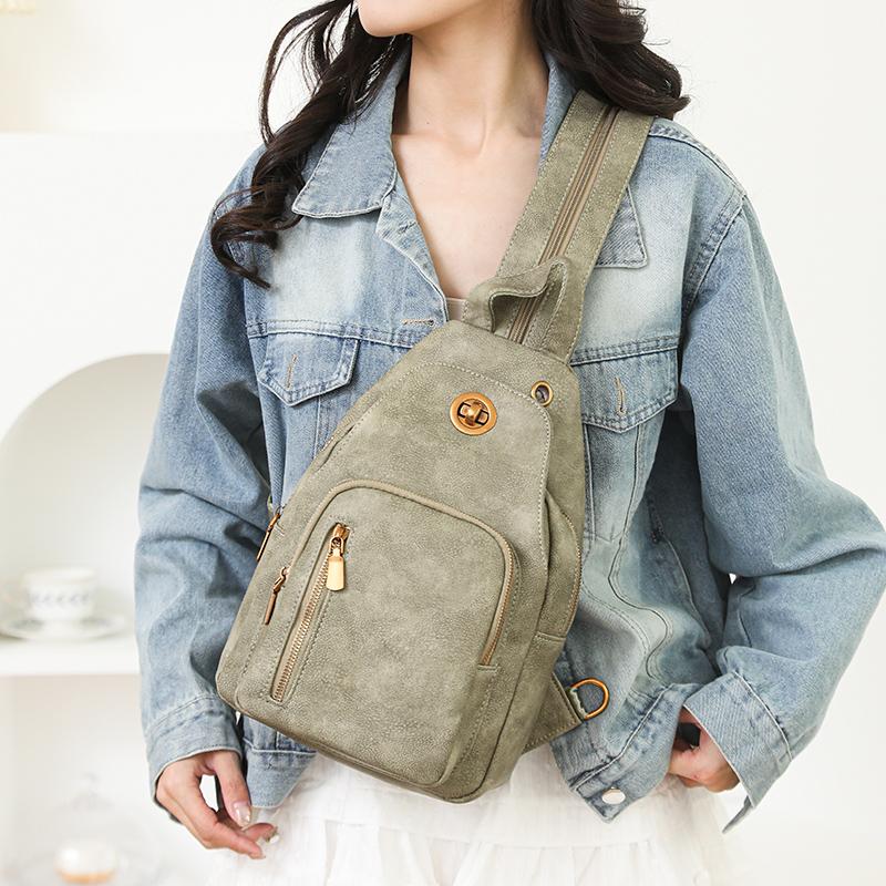 Waterproof Women's Lightweight Chest Bag Multifunctional Backpack Travel Bag
