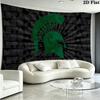 Michigan State Spartans football Wall Tapestry Aesthetic Wall Hanging Printed Fabric Blanket Decorative Tapestries for Bedroom Living Room Home Decor