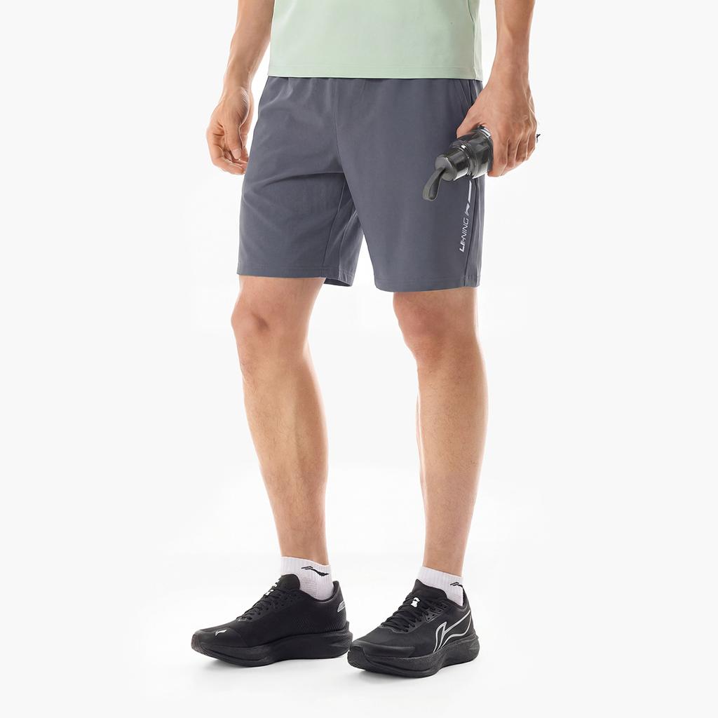 Li Ning Fitness Series Quick Dry Cool Logo Sports Shorts Men Shorts AKYW323-3
