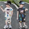 Nezha Clothing Boys' Set Summer 2025 New Western Style Baby Pi Handsome Clothes Summer Children's Tank Top Two Piece Set
