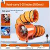 Portable Axial Flow Industrial Exhaust Fan Blower with Duct