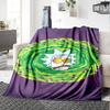 1pc Colorful Chaos Comic Strip Adventure Flannel Blanket for Super Soft Cute Comfort Blanket for Travel Bedding Couch Sofa Blanket Y82574