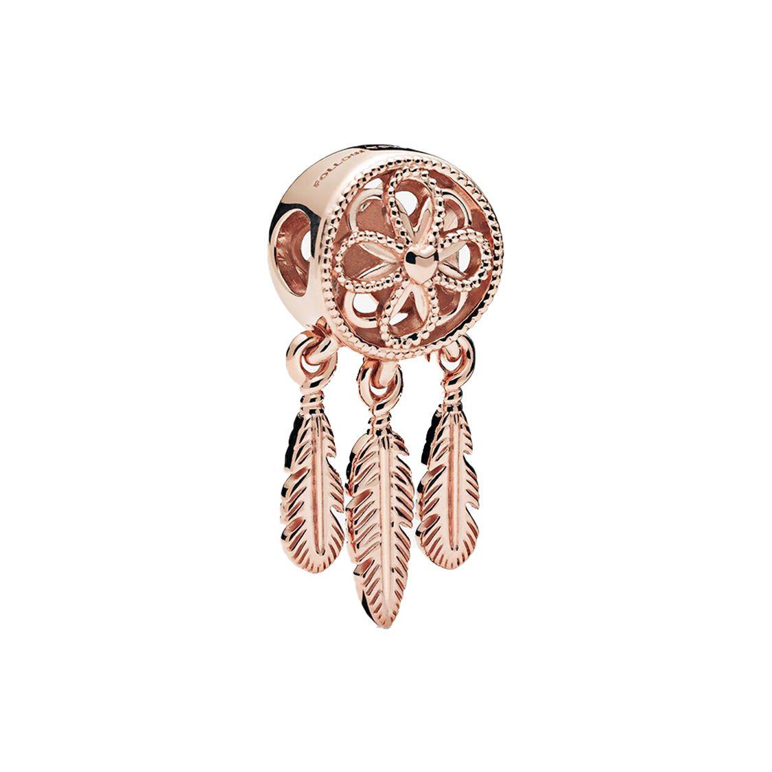 Pandora Dreamcatcher Charm Women Jewelry Rose-Gold 787200C00 Box