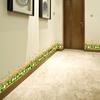 Removable Waterproof Floral Wall Sticker for Living Room Bedroom Bathroom Decoration As Skirting Board or Border