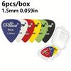 6pcs Boxed Alice Guitar Picks Plastic Colorful Guitar Paddles Thickness 0.58-1.50mm 6 Size for Bass Ukulele Music Equipment JXB