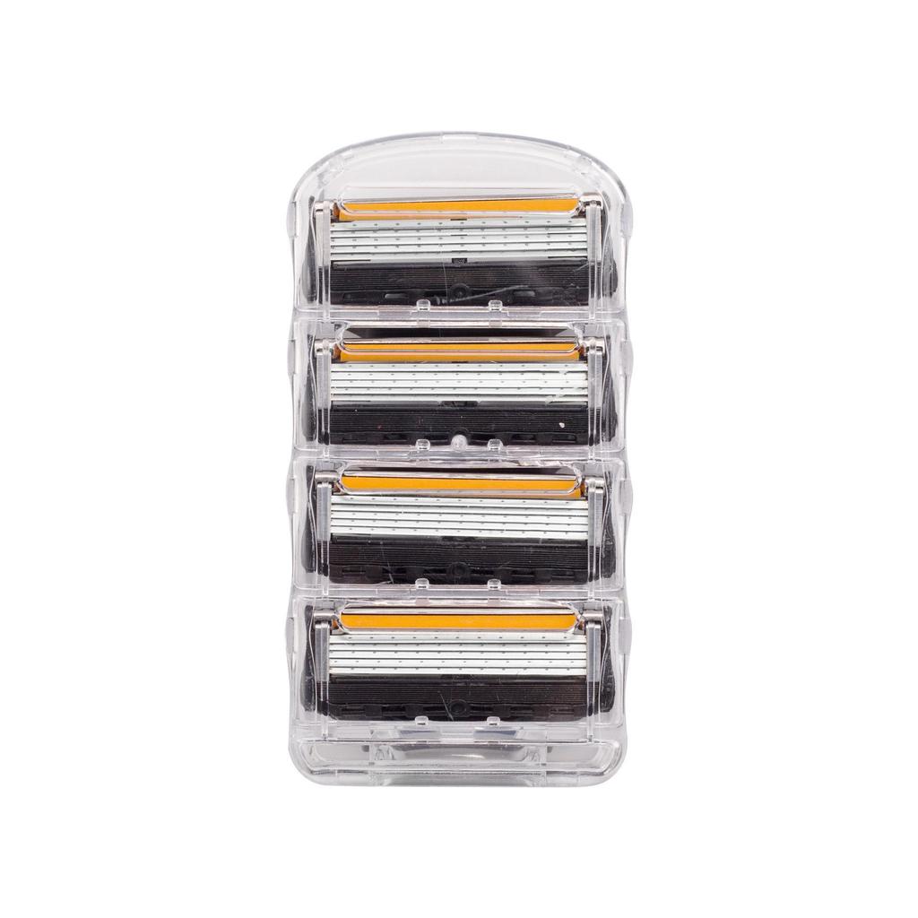 Old-Fashioned 5-Layer Men's Manual Shaving Razor with Five Cutter Heads