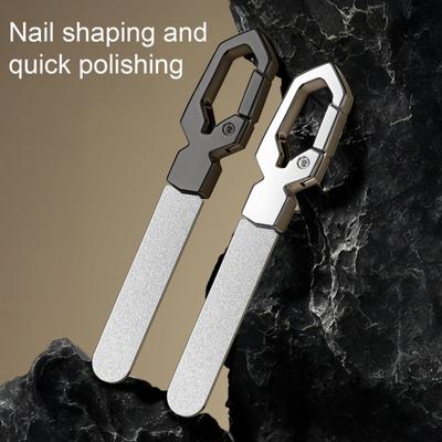 Nagelfeile beidseitig leicht Anti-Rost tragbar Zehennagel Metallnagel Fingernagel Feile Nagelpflege