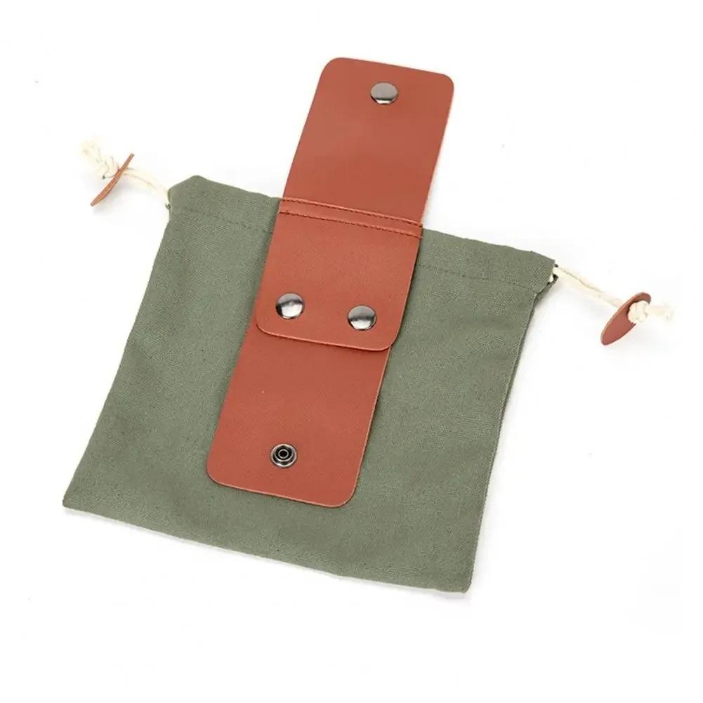 1pc Outdoor Foraging Bag Fruit Picking Bag Waist Hanging Tool Waist Bag Bundle Bag Folding Canvas Tool Storage Bag