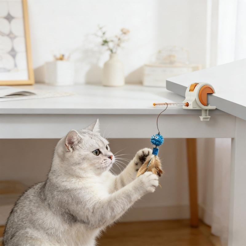 Mobile Animal Teaser Equipment With Detachable base And Imitated Noises For Natural operations