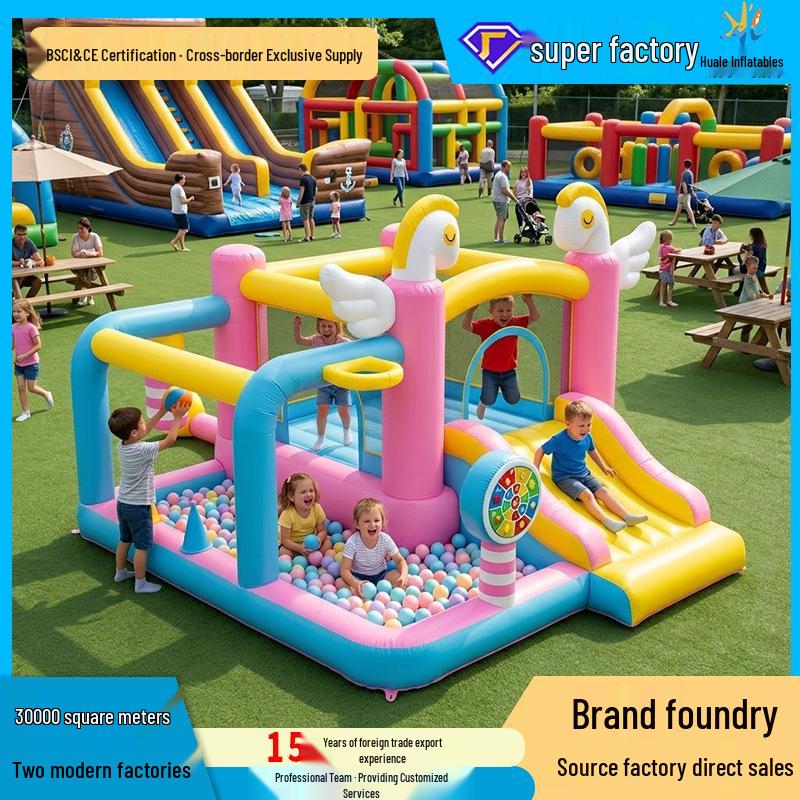 Cross-Border Cartoon Inflatable Water Slide &