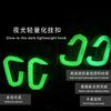 Luminous D-shaped Carabiner Outdoor Tactical Backpack Hook Buckle Multifunction Lightweight D-Ring Snap Hook Bag Accessories
